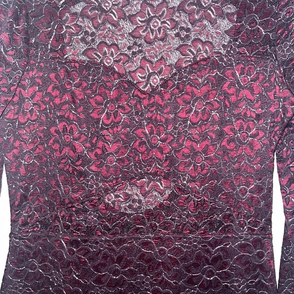 Express lace open back fitted dress - Picture 4 of 6